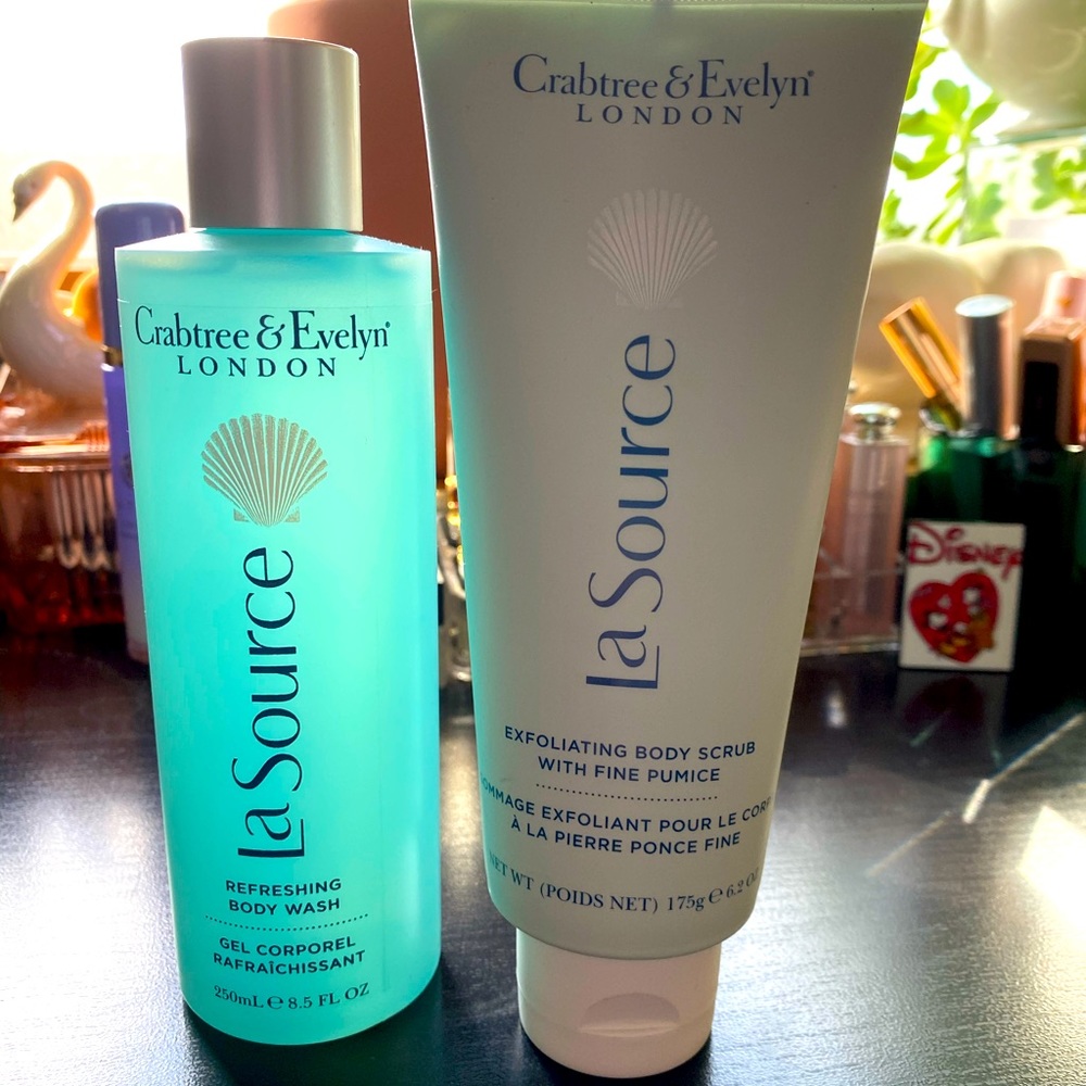 Crabtree & Evelyn Body Wash and Body Scrub Set